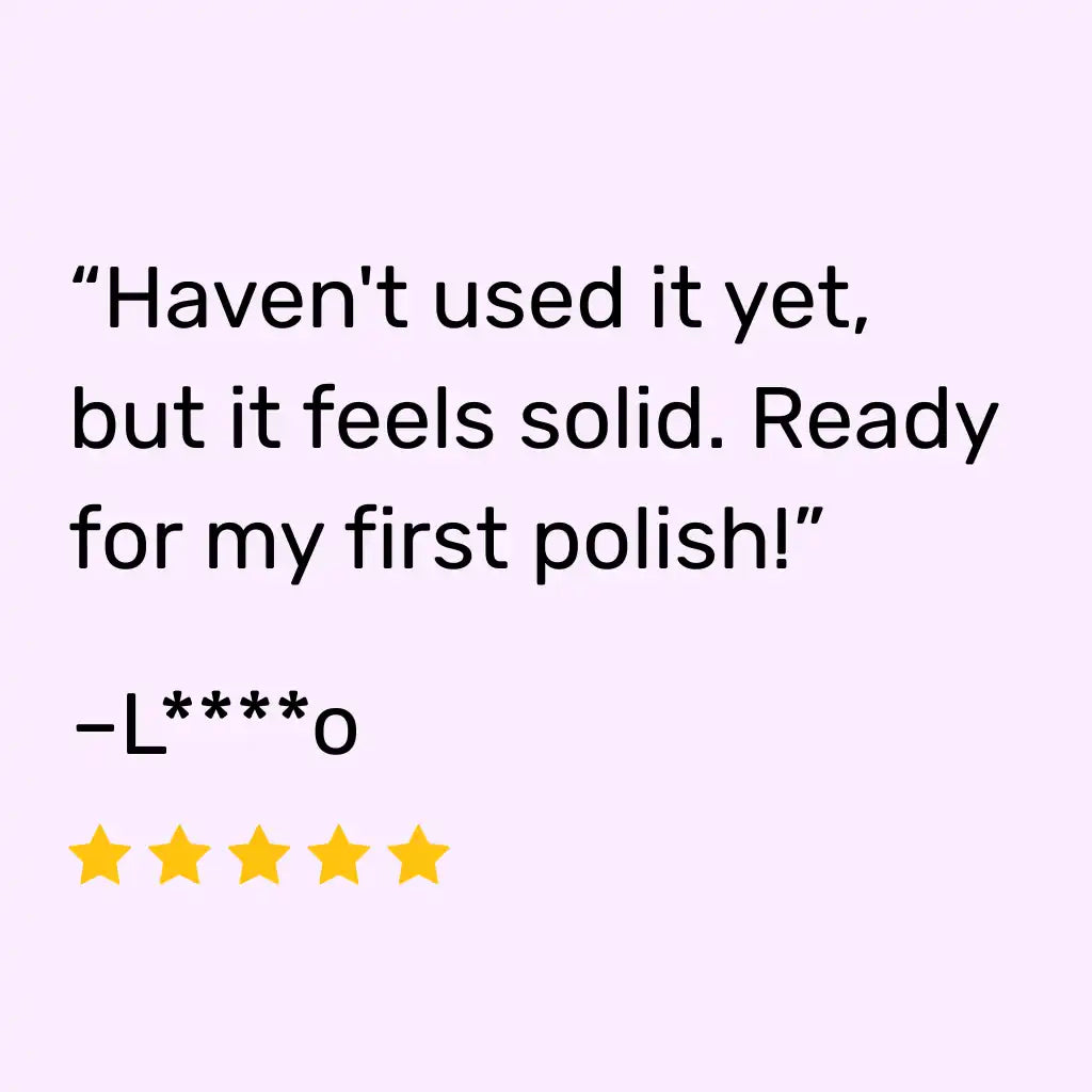 5-star customer review saying it’s excellent and very easy to use.