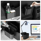 Leakproof Car Trash Can with Lid + Refill Bags