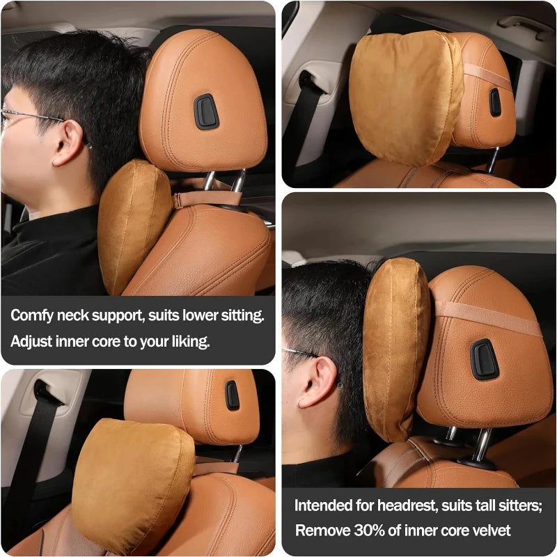 Memory Foam Headrest Pillow for Long Drives