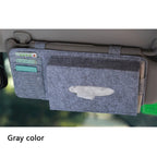 Car Visor Tissue Holder with Card and Pen Slots