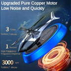 Solar-Powered Rotating Helicopter Car Aroma Diffuser