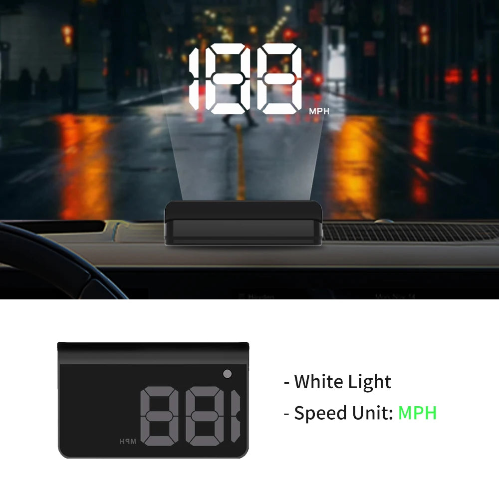 Universal GPS HUD Speedometer with Auto Brightness