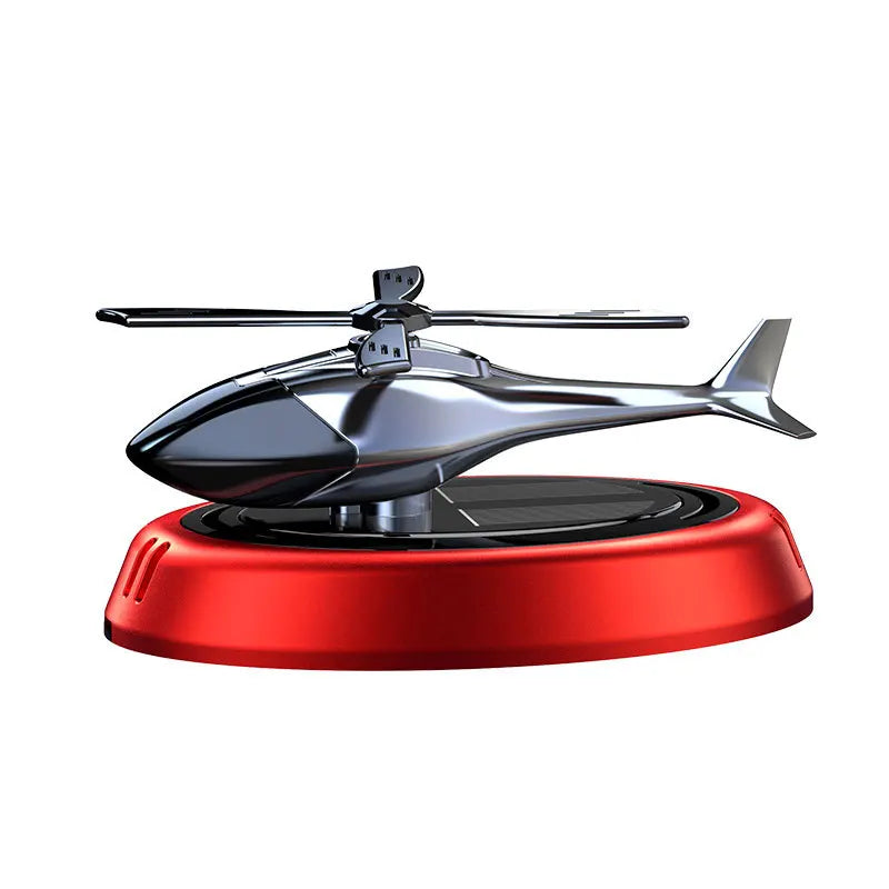 Solar-Powered Rotating Helicopter Car Aroma Diffuser