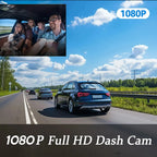 Dual Lens FHD Dash Cam Cabin View Night Vision Recorder