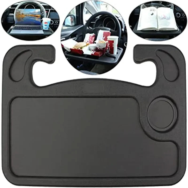 Universal Car Tray Table for Steering Wheel and Seat Back