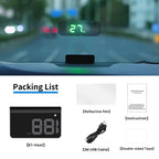 Universal GPS HUD Speedometer with Auto Brightness