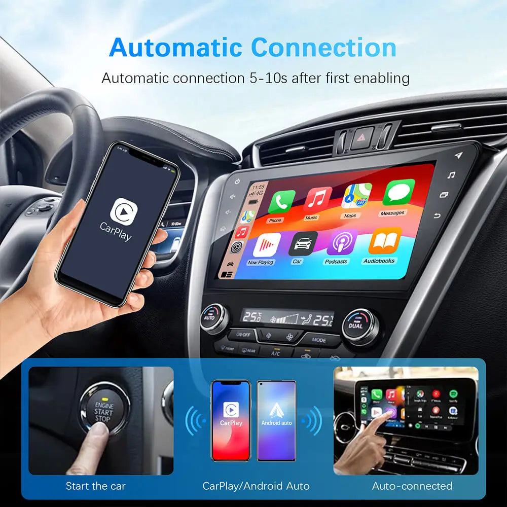 2-in-1 Wireless CarPlay & Android Auto Adapter