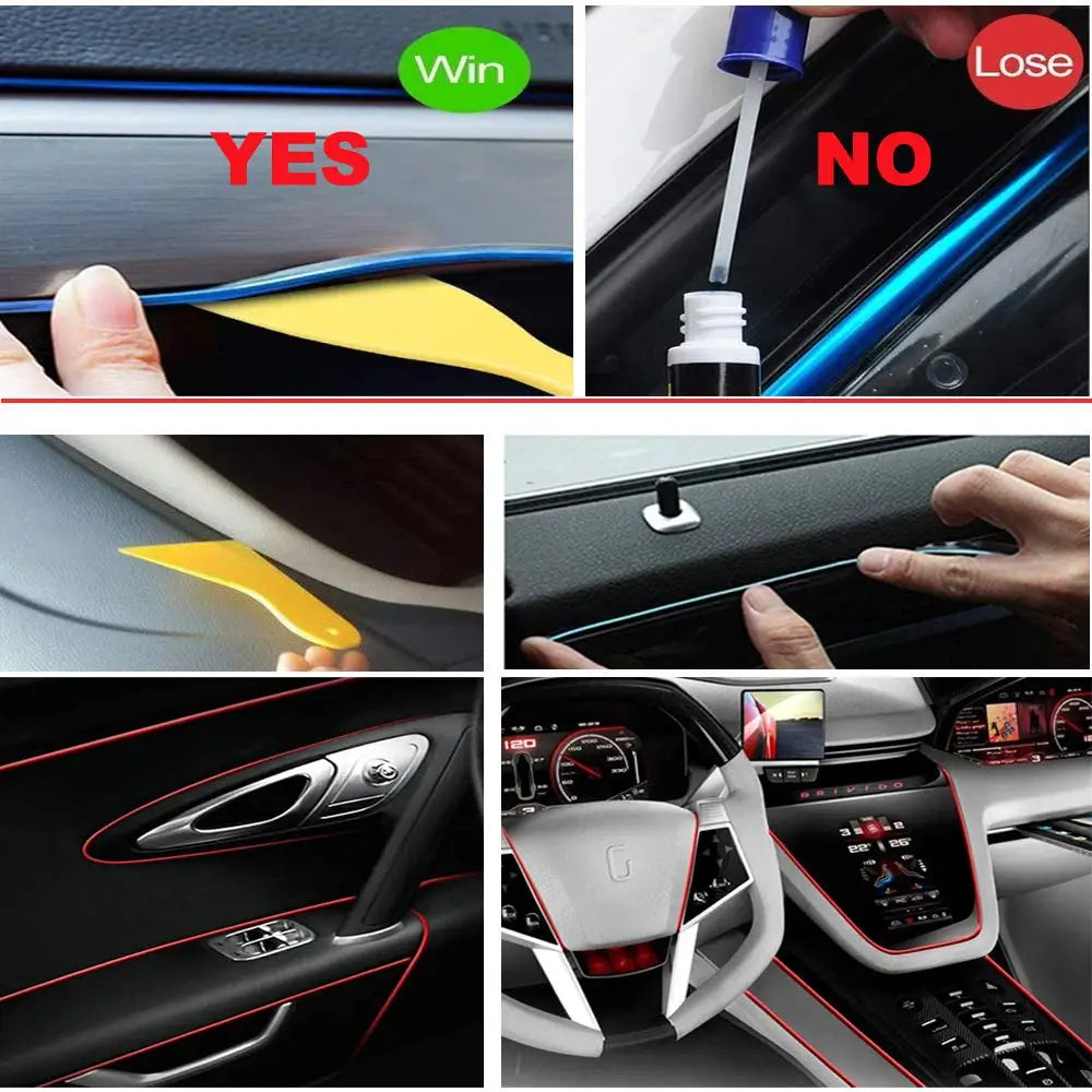 5M USB Neon Strip Light for Car Interior Ambience