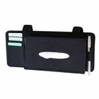 Car Visor Tissue Holder with Card and Pen Slots