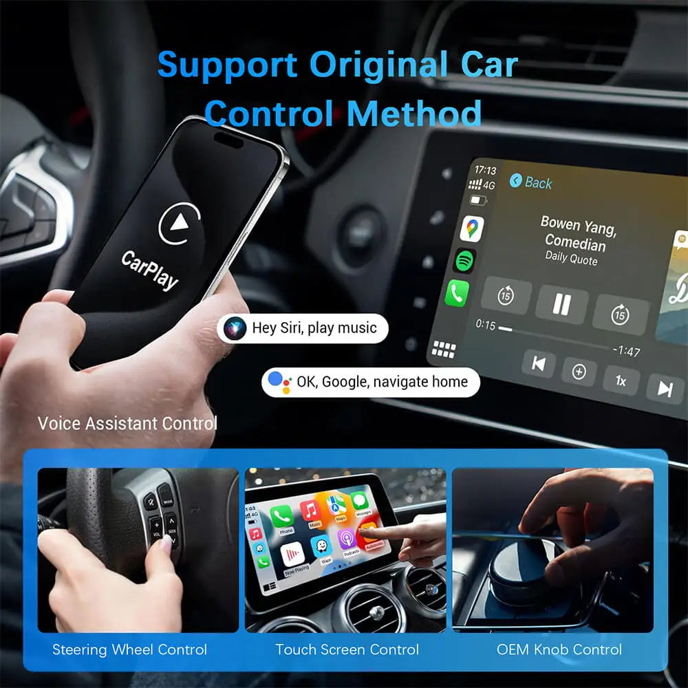 2-in-1 Wireless CarPlay & Android Auto Adapter