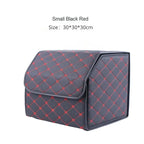 Foldable Leather Trunk Organizer Box – Extra Storage