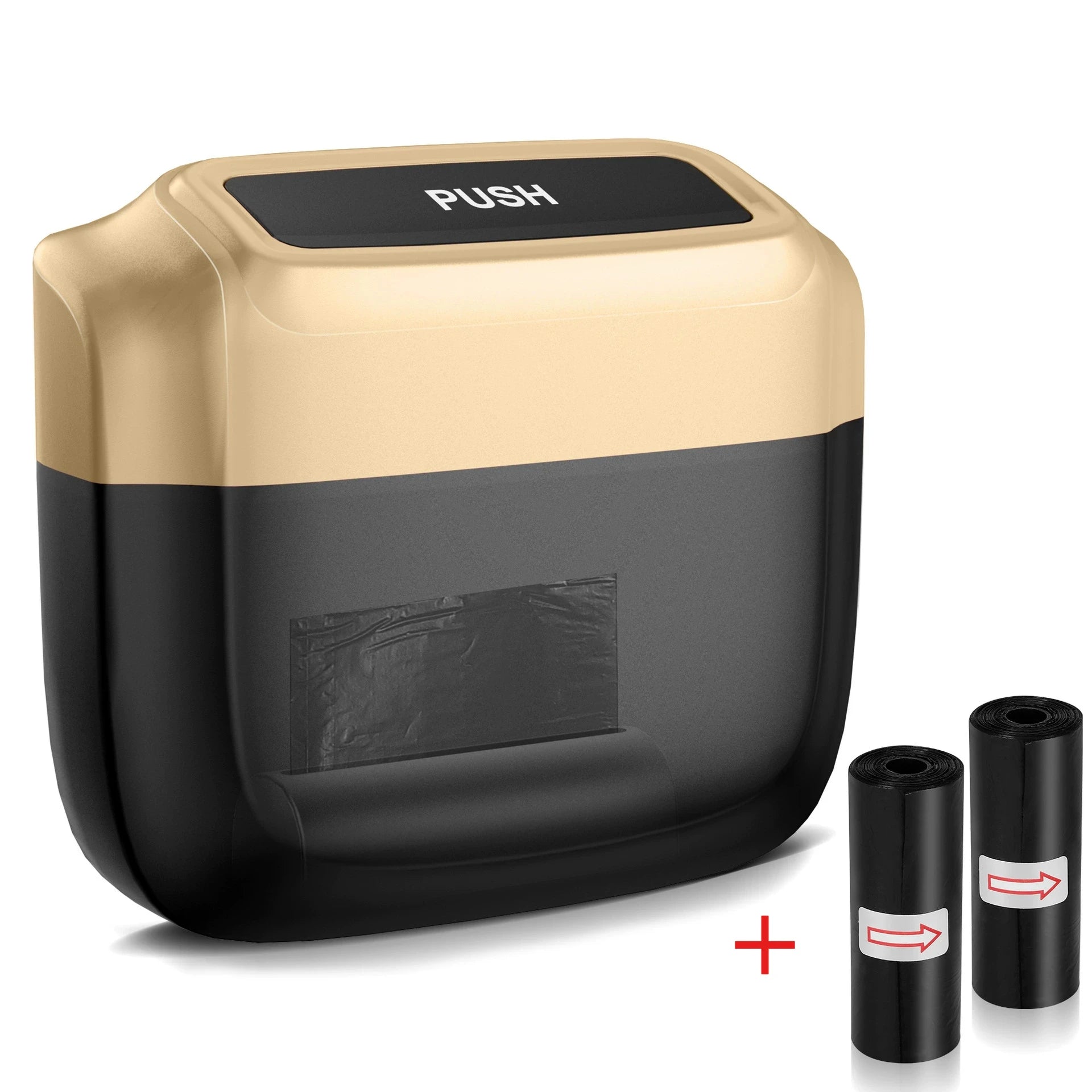 Mini Car Trash Can with Press-Open Lid