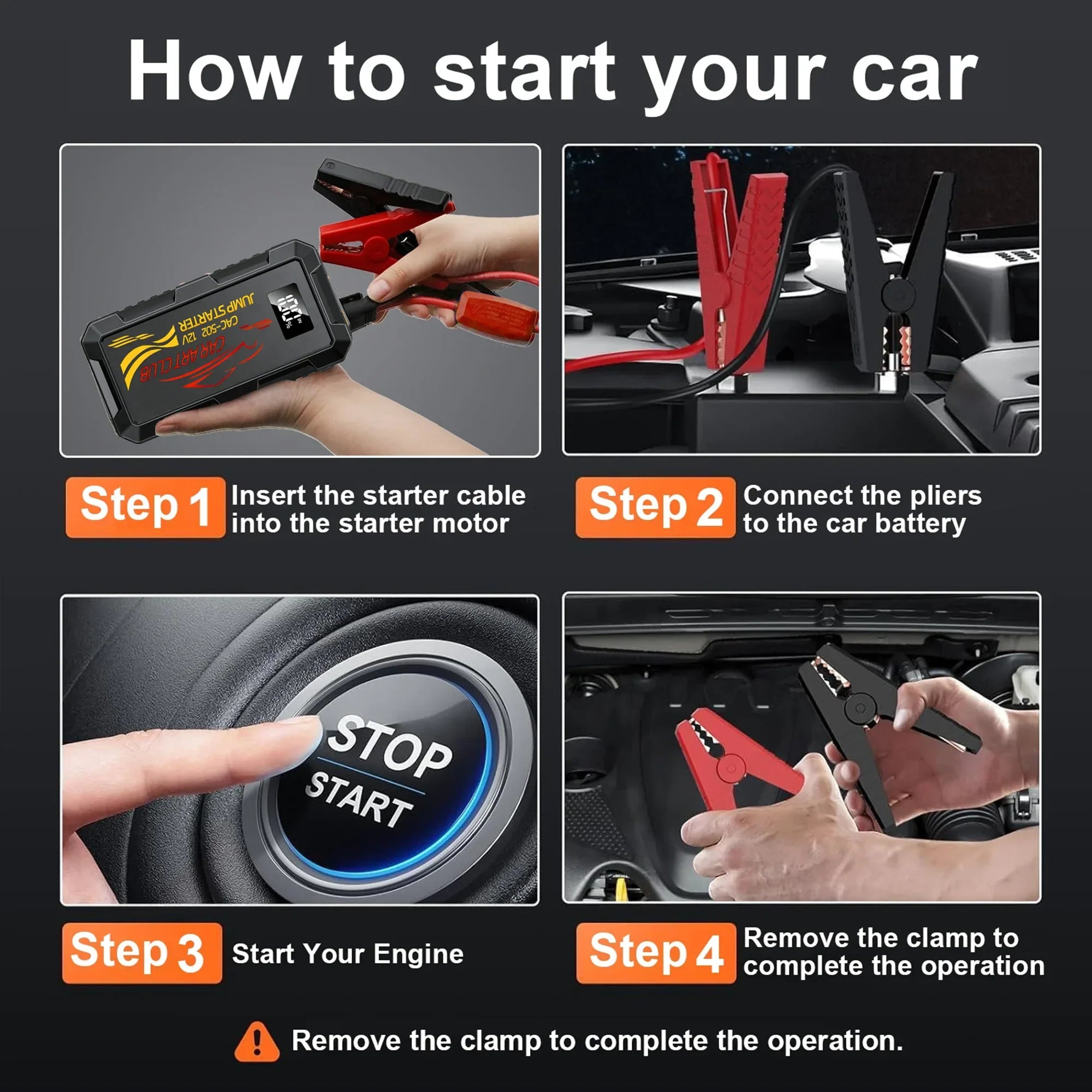 Ultra-Power Emergency Car Jump Starter & Portable Power Bank