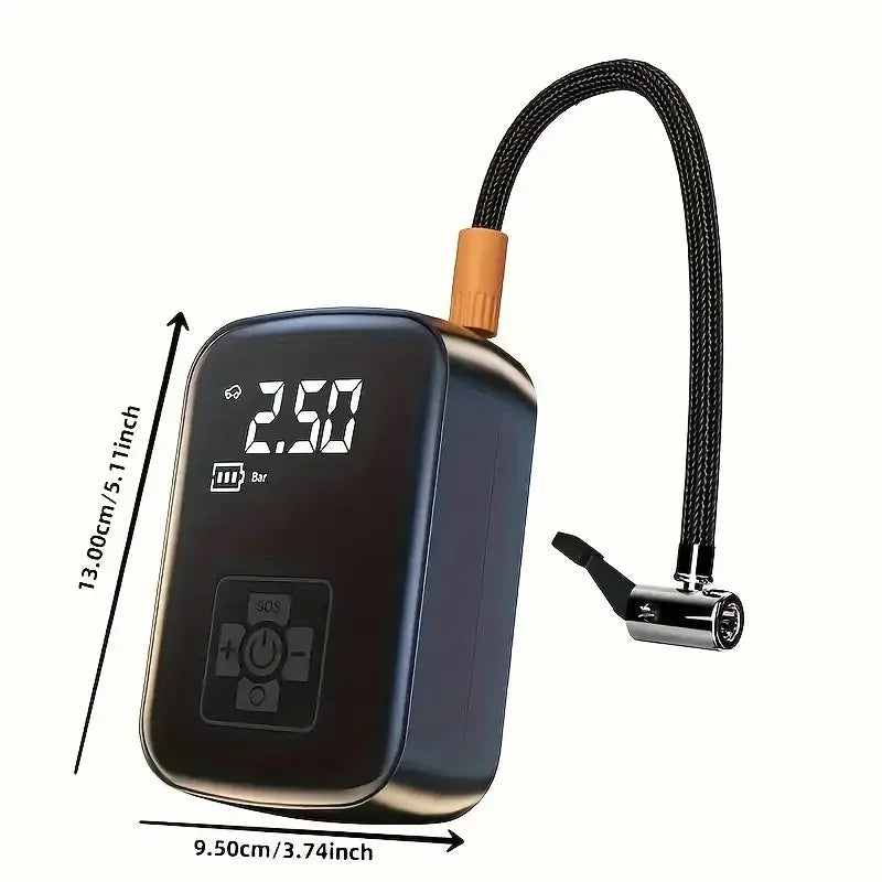 Cordless Tire Inflator with Digital Gauge & Auto Shutoff