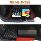 Foldable Leather Trunk Organizer Box – Extra Storage