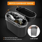 Leakproof Car Trash Can with Lid + Refill Bags