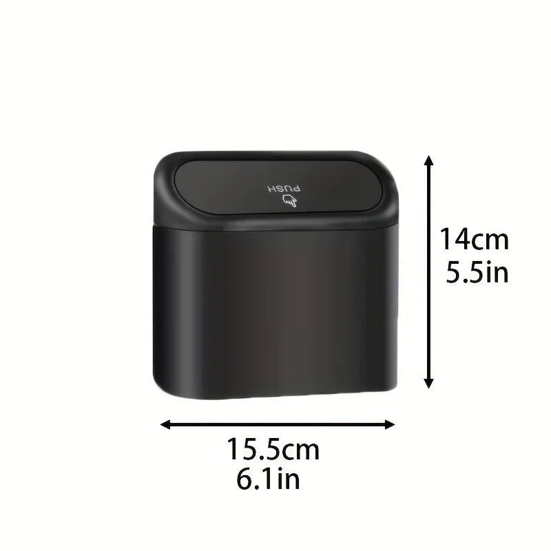 Leakproof Car Trash Can with Lid + Refill Bags