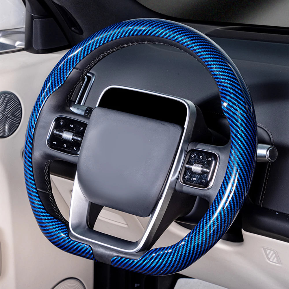 Premium Universal Carbon Fiber Steering Wheel Cover
