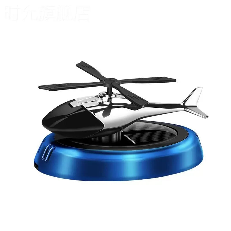 Solar-Powered Rotating Helicopter Car Aroma Diffuser