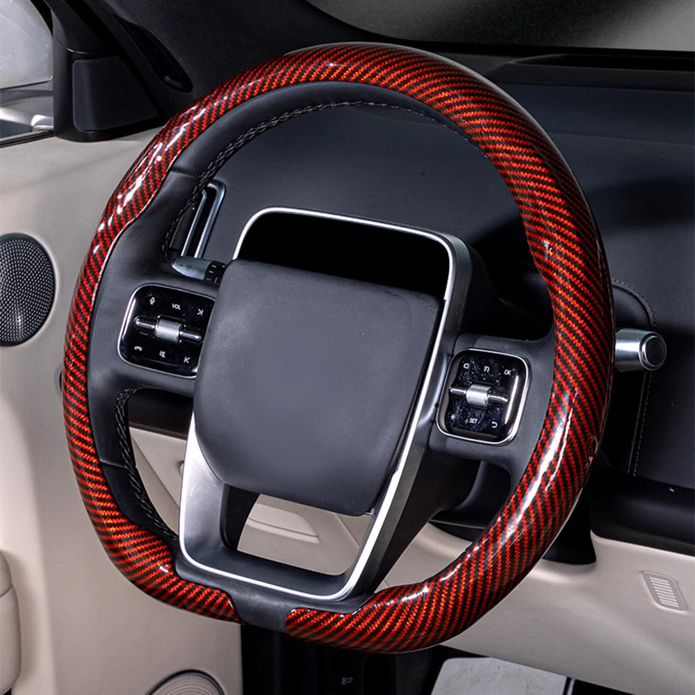 Premium Universal Carbon Fiber Steering Wheel Cover